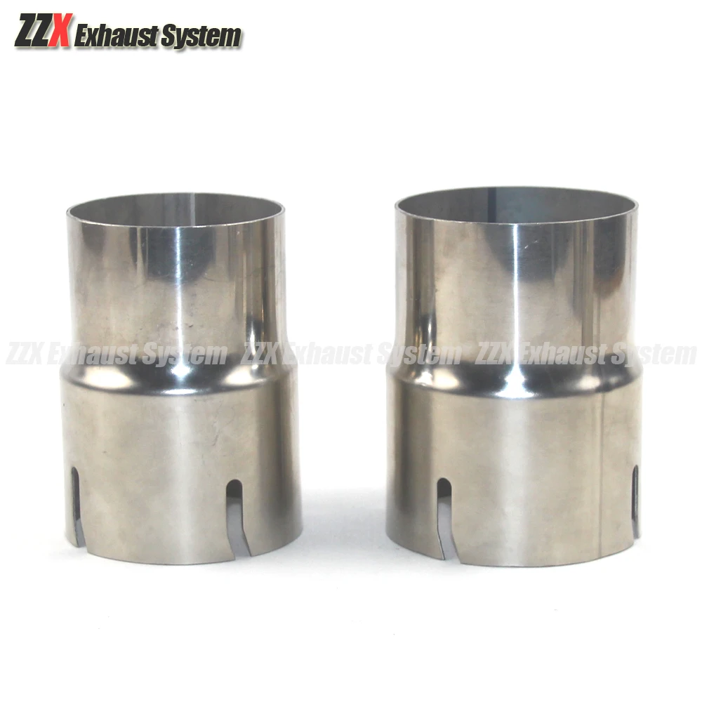 Car Accessories 304 stainless steel pipe Exhaust pipe reducing joint Large to small size Universal muffler sleeve