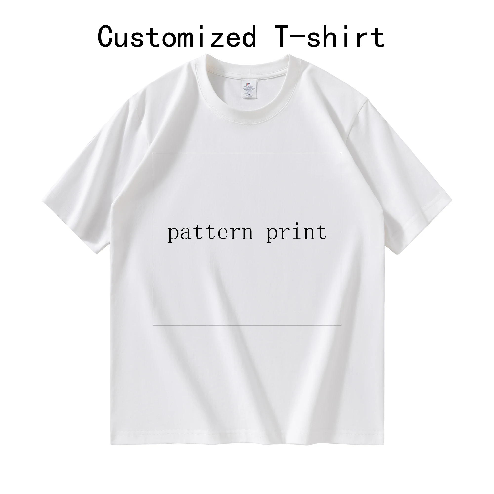 

Pattern Print T-shirt High Street Loose Casual Short Sleeve