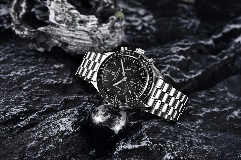 PAGANI DESIGN 2026 Moon Watch For Men Top Brand Luxury Quartz Mens Watches Chronograph Luminous Sapphire Mirror Waterproof Clock