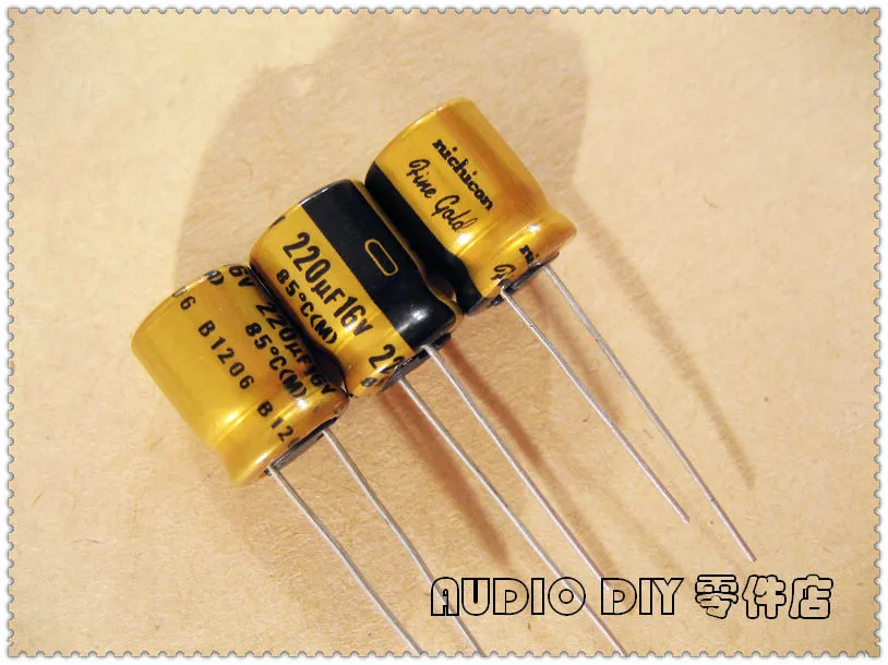 10PCS/50PCS Nichicon (fine gold) FG Series 220uF 16V 16V220UF Audio Electrolytic Capacitor