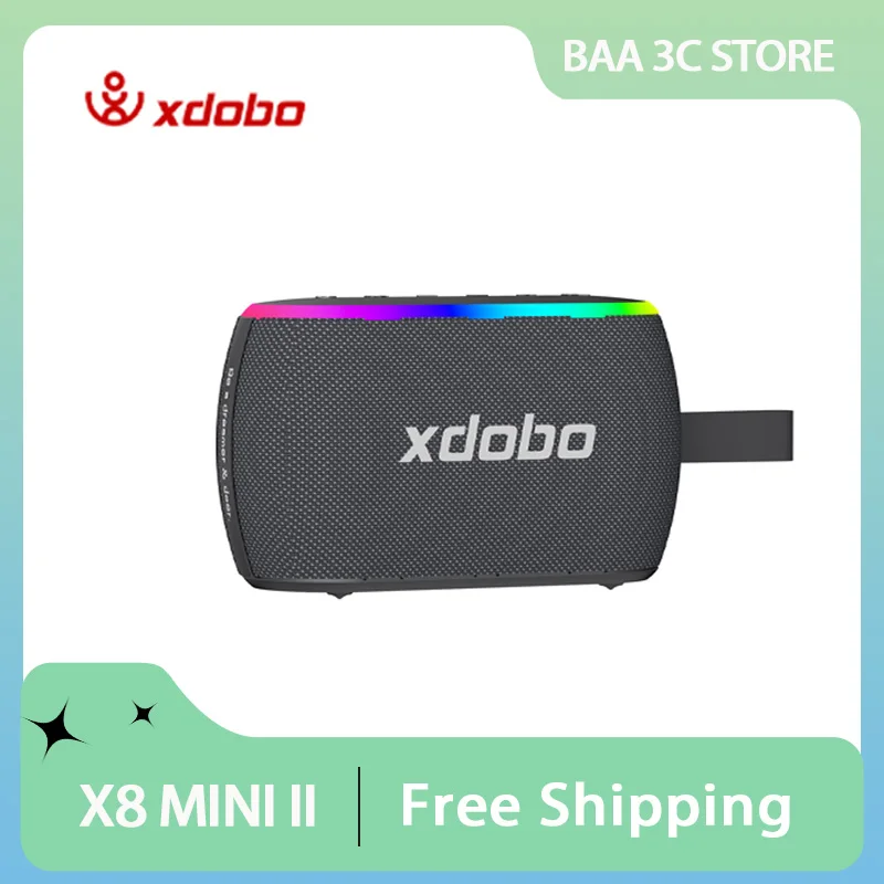 XDOBO X8 MINI II динамик беспроводной сабвуфер тяжелые басы RGB портативный светильник открытый кемпинг езда пеший туризм вечерние музыкальная шкатулка плеер