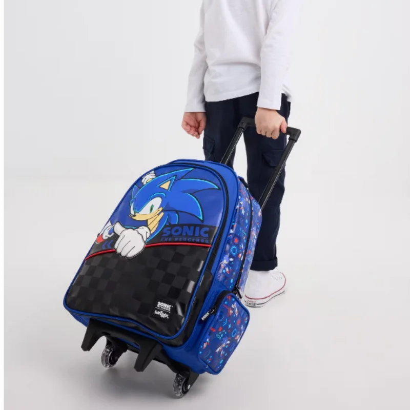 Gran oferta, mochila con ruedas de Anime Smiggle auténtica de Australia, mochila escolar, mochila de equipaje de viaje, regalo para niños de gran capacidad