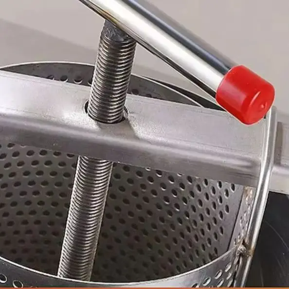 Stainless Steel Manual Honey Extractor Press Machine Beekeeping Tool Grape Juice Squeezing Honey Filter