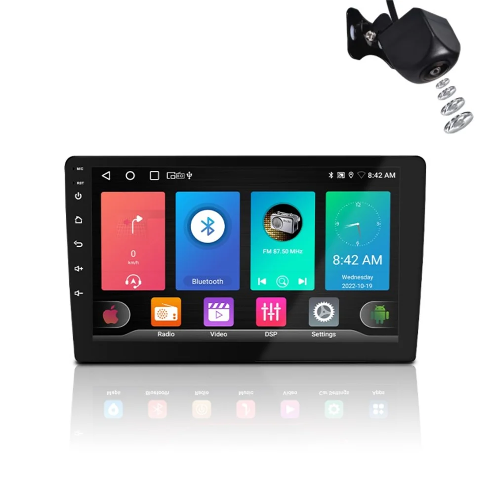 

9-дюймовый Android 13 двойной Din GPS-навигатор с сенсорным экраном 1 + 32G автомобильный радиоприемник стерео