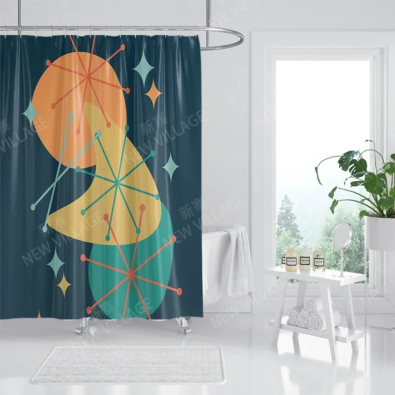 Waterproof fabric shower curtains Bathroom curtain accessories Bath curtain for shower 180x200 240*200 boho decoration abstract