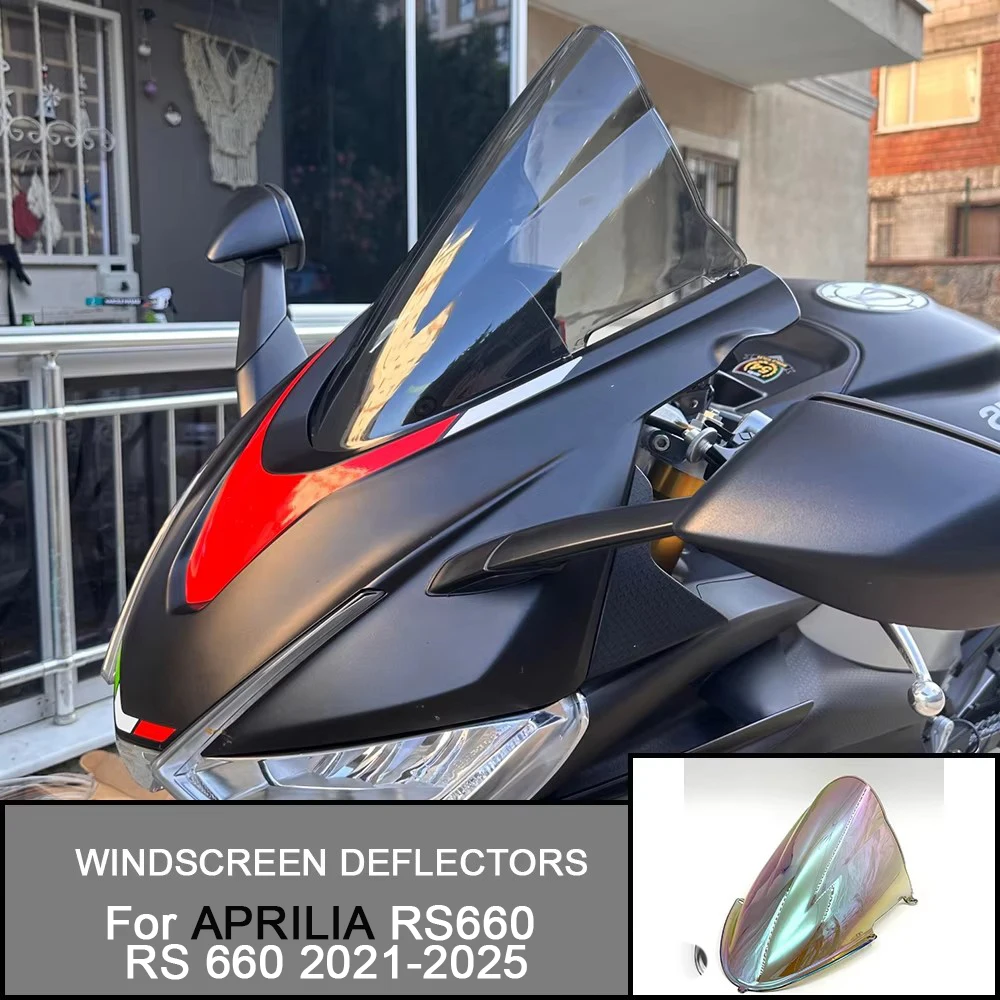 Parabrisas de motocicleta para APRILIA RS660 RS 660 2021-2025 2023 2024, Kit de deflectores de viento, cubierta de carenado r-racer
