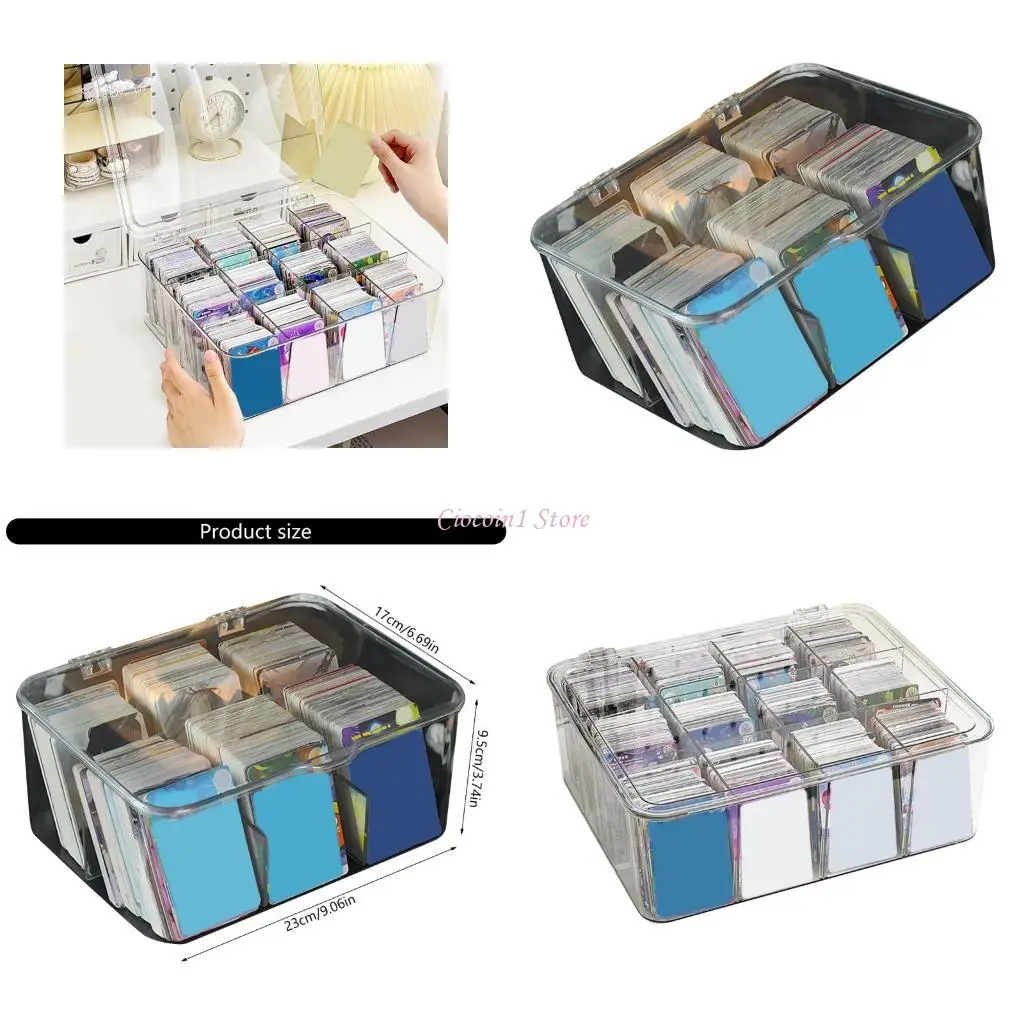 

Y1UB Portable Kids Delloder Box DustProstry Card держатель аниме -карта аксессуар для детских карт Коллекционер карт