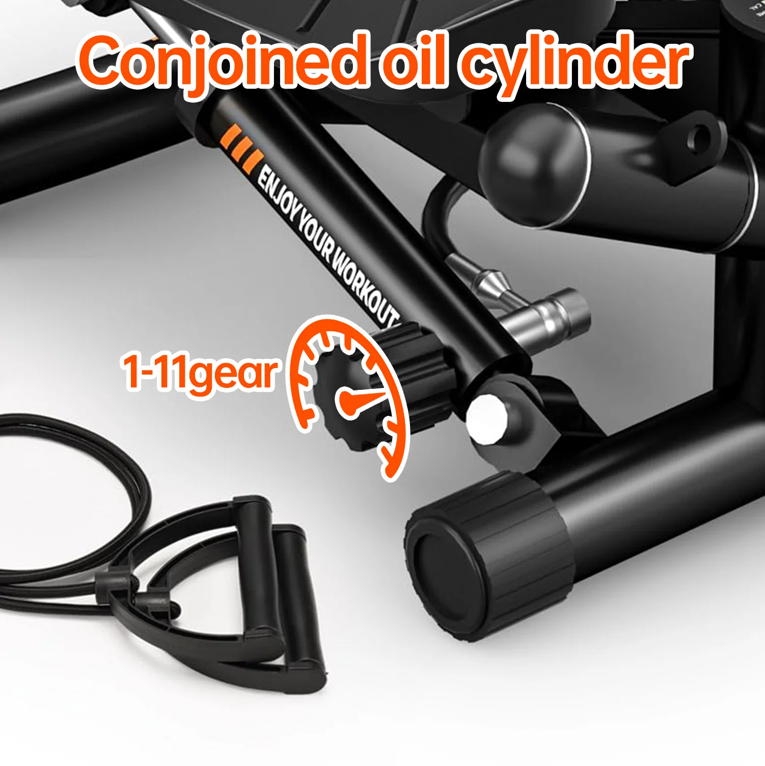 

Factory Directly Sales New Design 11 Resistance Levels Adjustable Mini Stepper Twist Stepper with Rope