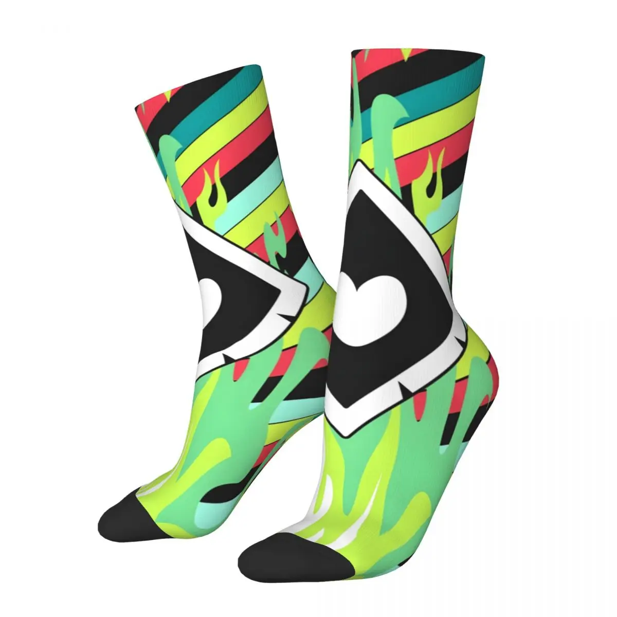 

Funny Happy Fizzarolli Duffle Men's Socks Retro Harajuku Helluva Boss Hip Hop Novelty Pattern Crew Crazy Sock Gift Printed