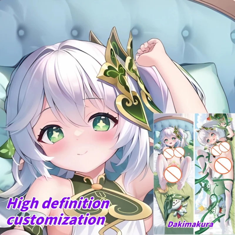 

Dakimakura Anime Genshin Impact Nahida Double-sided Print Of Life-size Body Pillowcase Gifts Can be Customized