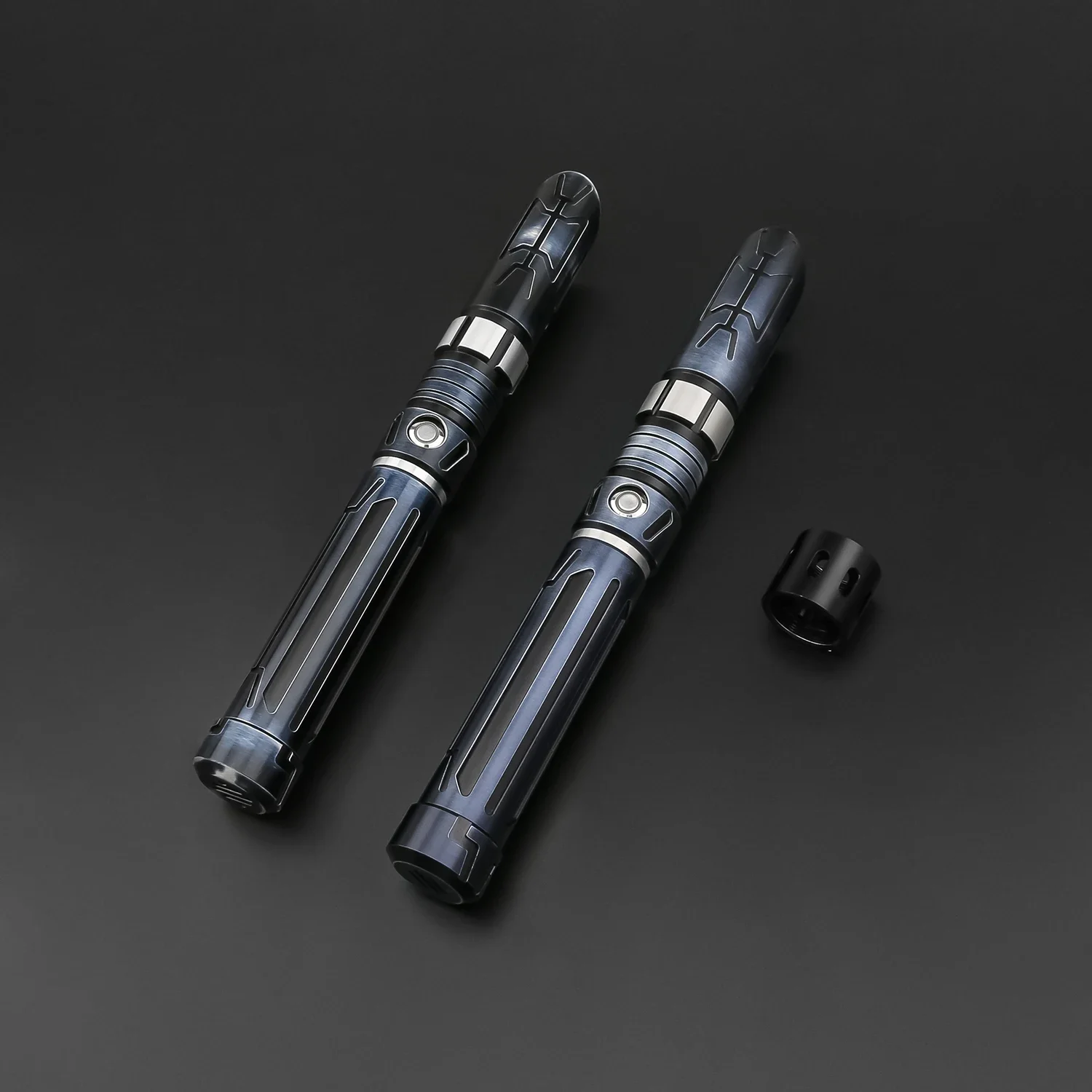 TXQSABER E35 سيوف ليزر مزدوجة سوينغ سلس اثنين من شفرات معدنية هيلت مزدوجة الثقيلة المبارزة الحرة محول مزدوج الحواف RGB FOC Jedi