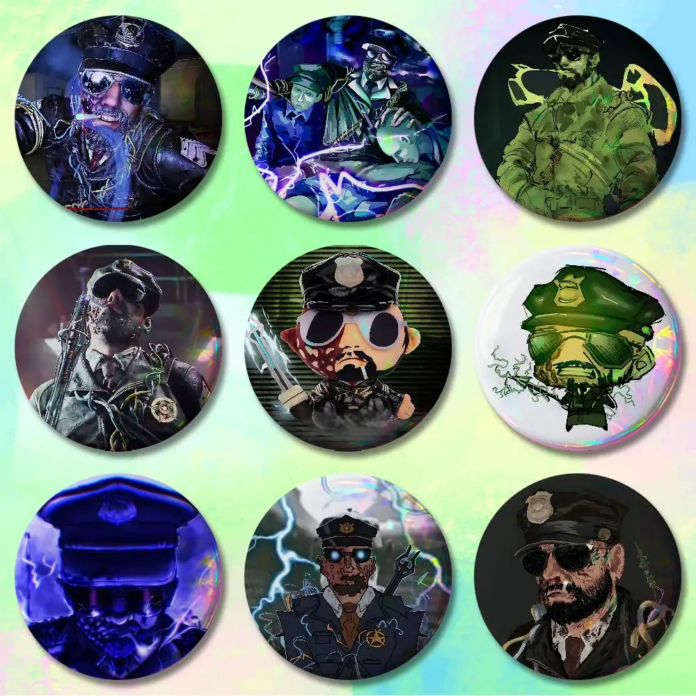 Game O-Outlast Leland Coyle HD Print Badges Pretty Round Display Brooches IP merchandise 32mm 58mm 75mm 44mm 25mm