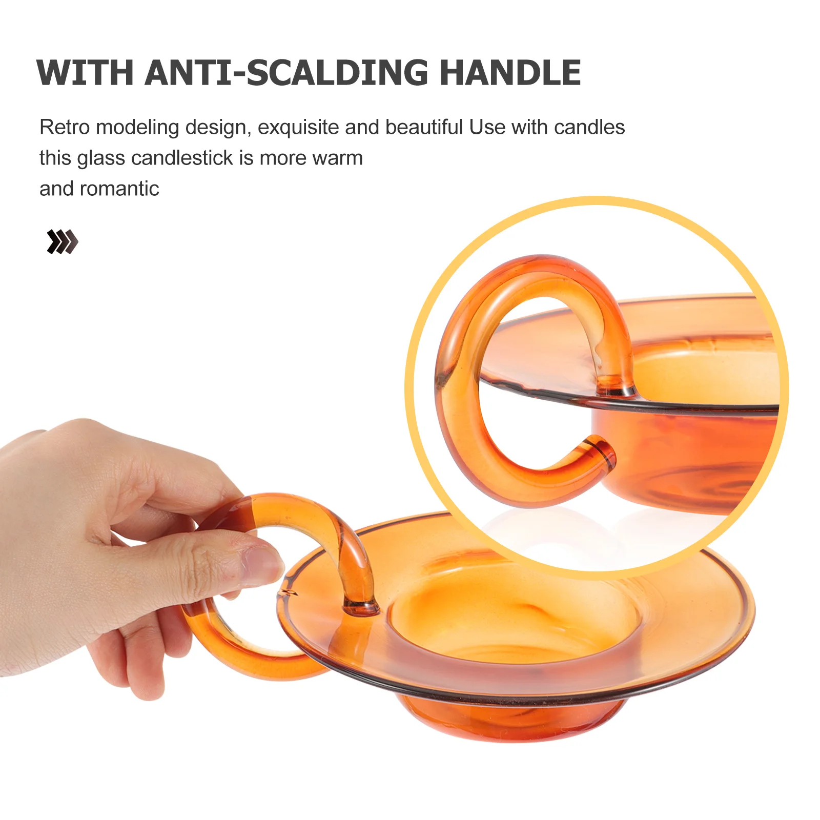 

Colorful Glass Holder Vintage Style Wedding Party Decor Exquisite Workmanship Heavy Thick Desktop Craft Romantic Warm