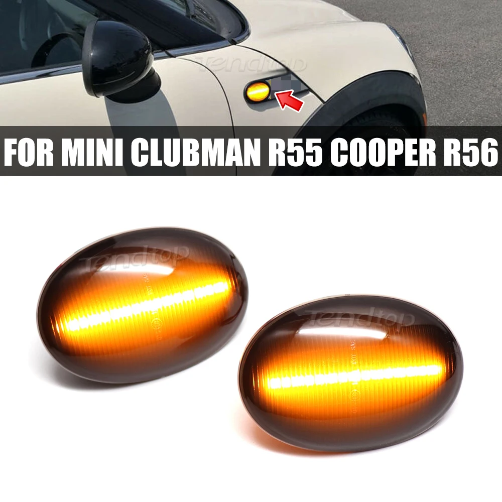 Dynamic Side Marker Lamp LED Flashing Turn Signal Light For MINI Cooper R55 R56 R57 R58 R59 Coupe  Fender Flare Lamps