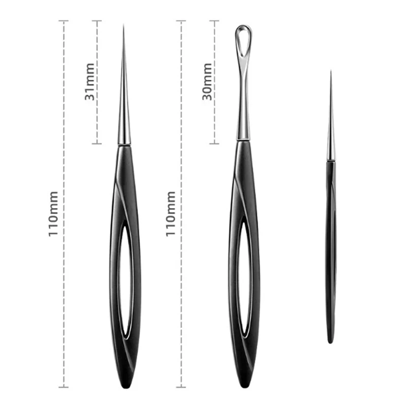 여드름 바늘 블랙헤드 클립 리무버, 모공 추출 블랙헤드 클리너, 얼굴 피부 관리, 딥 클렌징 바늘 도구