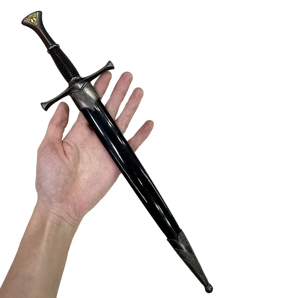 35cm Medieval Sword Game Weapons Model Unsharpened Decorative Sword Cosplay Stage Performance Prop Collectible Ornament Boy Gift - view 5