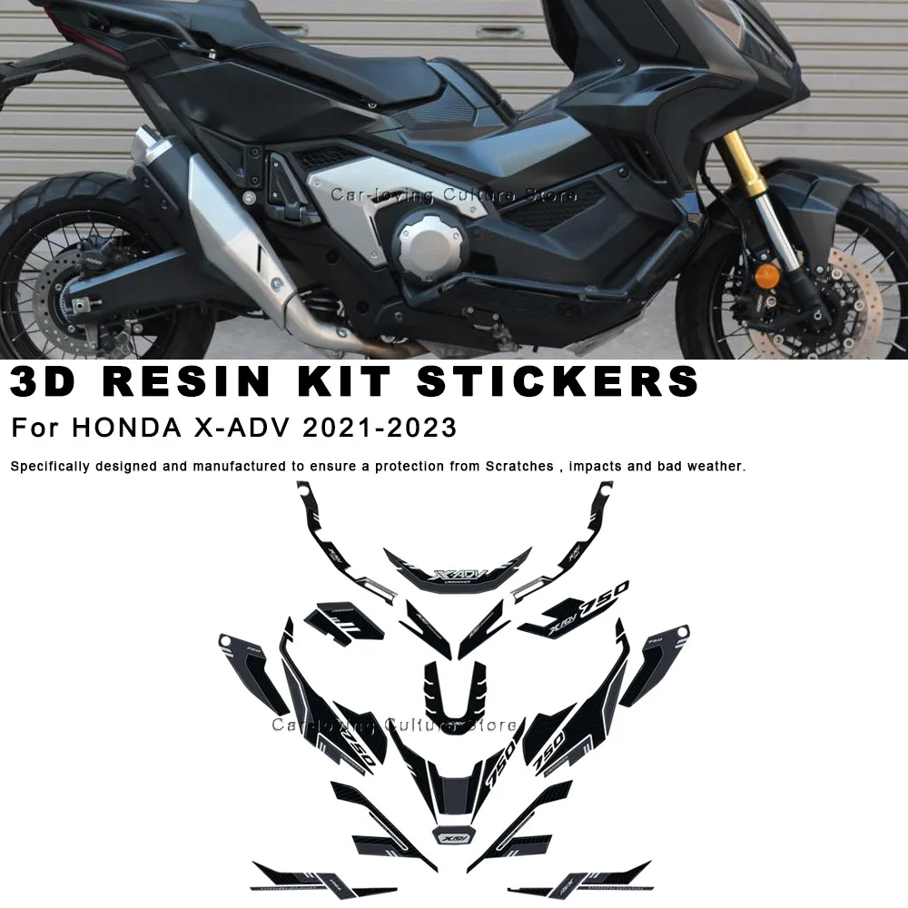 

For Xadv X-ADV 750 2021-2023 Waterproof Protective Sticker Motorcycle Resin Kit Decorative Sticker 3D Motorcycle