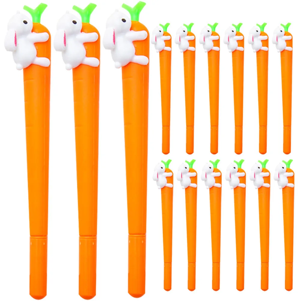 24 قطعة 0.5 مللي متر حبر جل أقلام الجزرة الأرنب الكرتون تصميم مدرسة مكتب ملاحظة تدوين أقلام الكتابة لوازم التلوين الحرفية #4