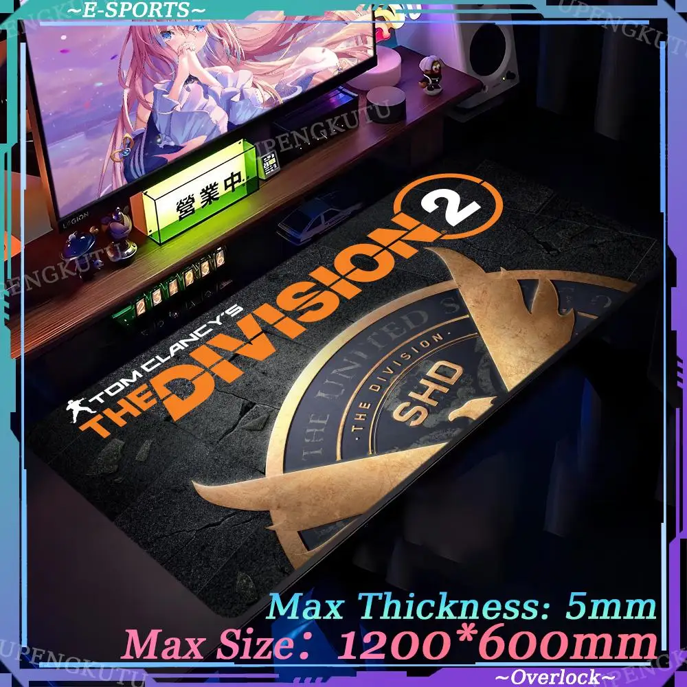 DIY gaming computer Floor mats Mouse pad Desktop accessories T_tom_Clancys_The_Division2 Esports mouse pads Oversized