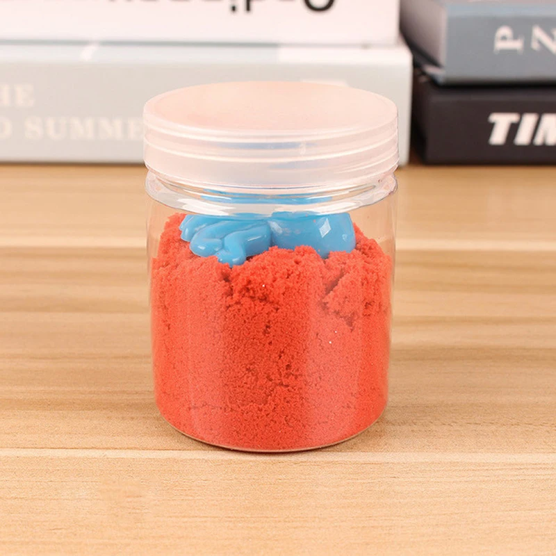 1Bottle Space Sand With Tools Cotton Colored Sand Toys For Children Anti Stress Toy DIY Sand Handmade Puzzle Toys Rubber Clay