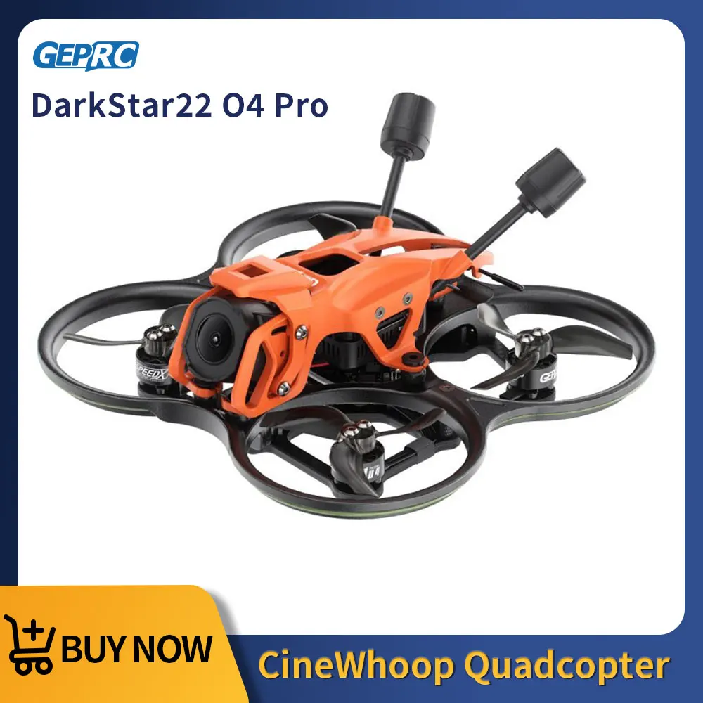 GEPRC DarkStar22 O4 Pro CineWhoop Quadricottero a Bassa Latenza PNP Ricevitore ELRS 2.4G Drone Freestyle TAKER F405 20A ELRS2.4 2-4S AIO