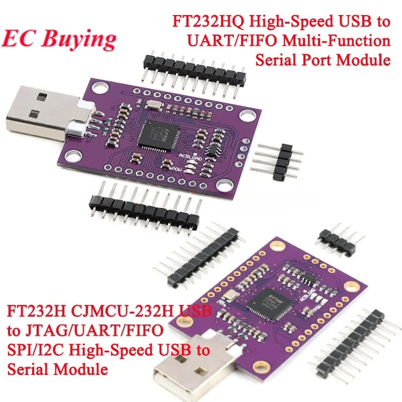 10Pcs/1pc FT232H High-Speed USB to Serial Port Multifunction Module JTAG UART FIFO SPI I2C IIC Interface CJMCU-232H FT232HQ
