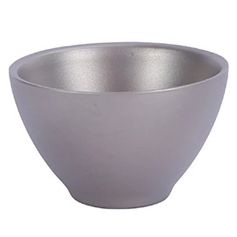 BAAG-4PCS في الهواء الطلق التيتانيوم فنجان شاي جدار مزدوج فنجان الشاي التخييم نزهة تجهيزات المطابخ Ti المحمولة التنزه فنجان شاي ملحقات السفر Fro