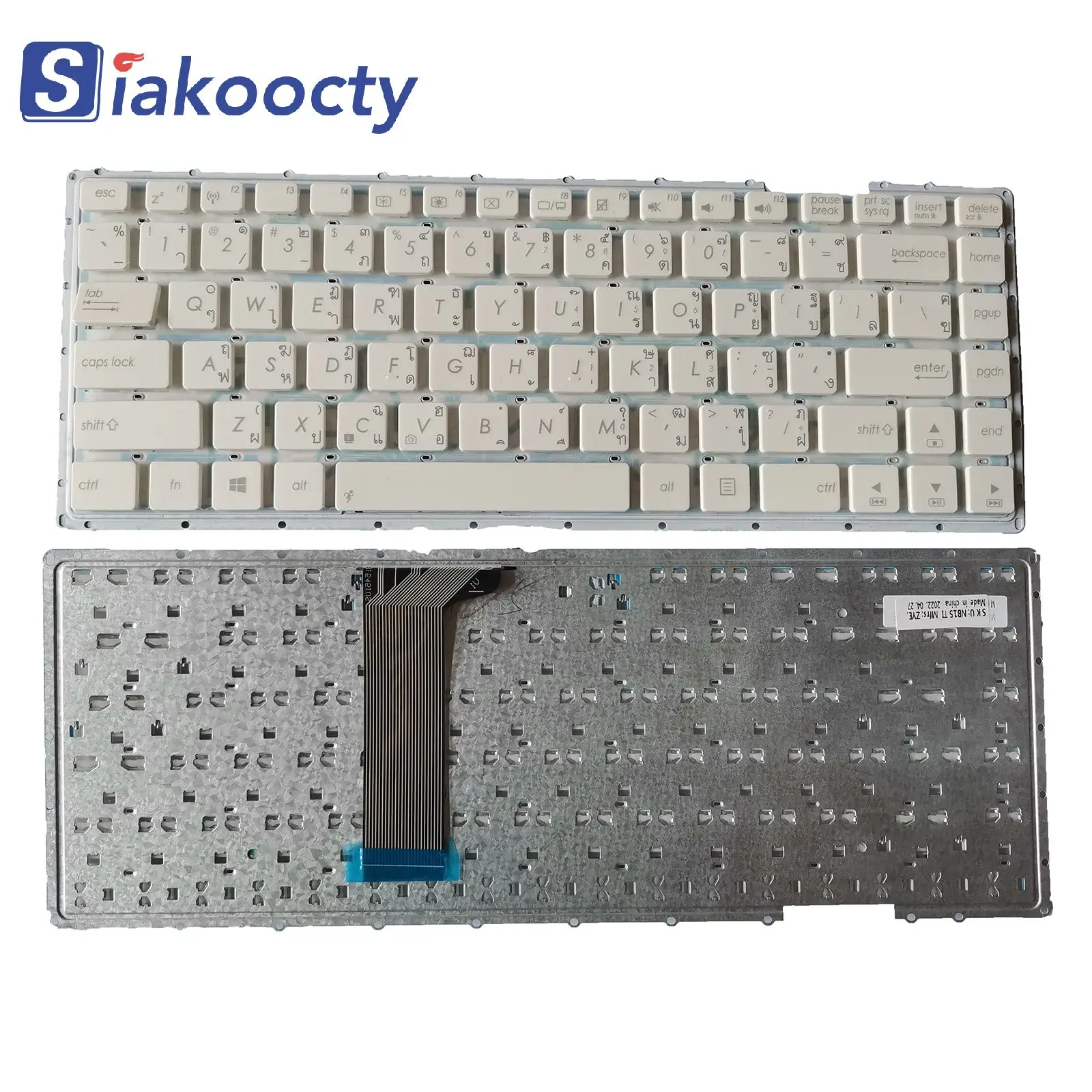 New For Asus X451 X453 X453M X453MA X453S X453SA TI White Keyboard