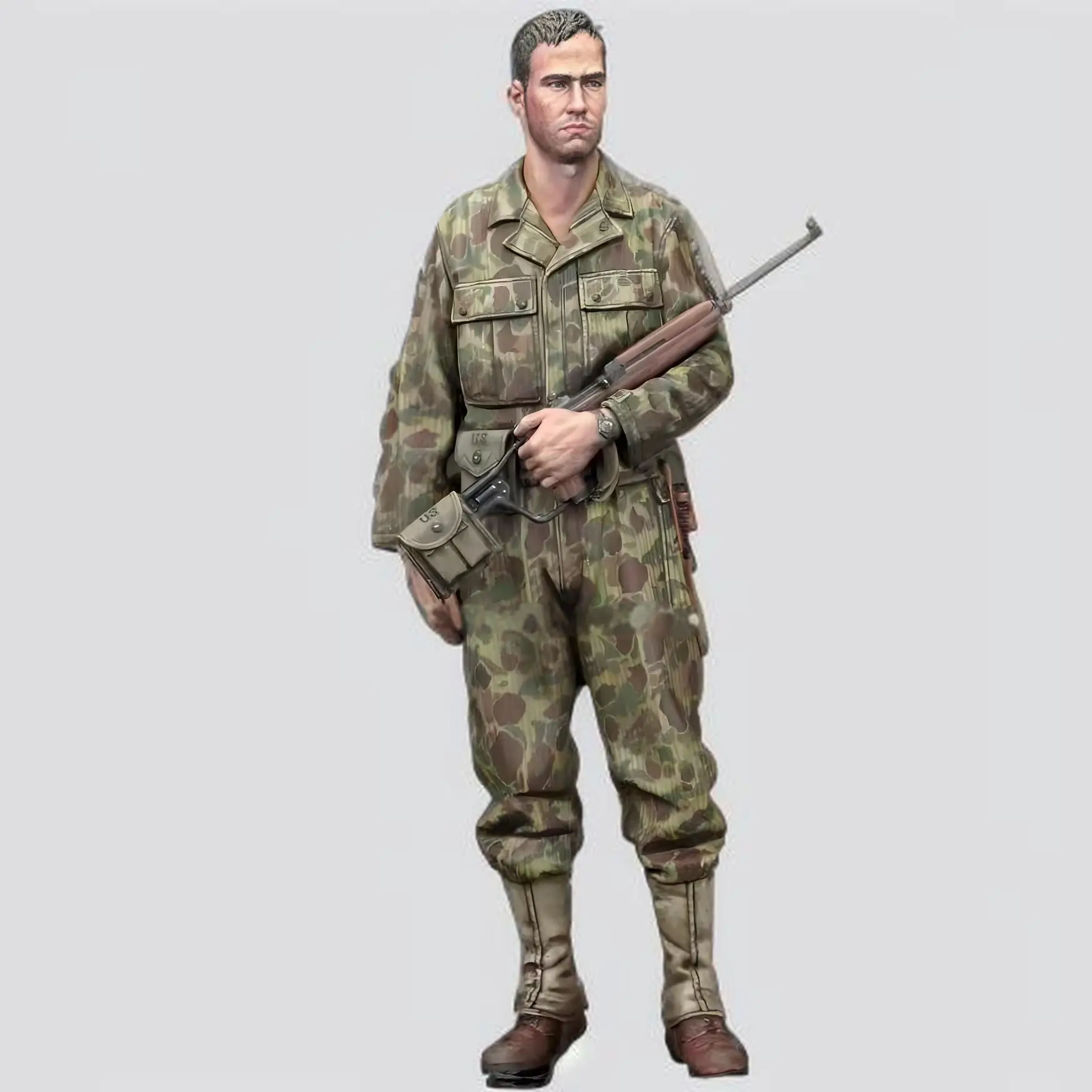 Modèle de soldats de la seconde guerre mondiale, modèle de figurine en résine, GM, modèle de thèmes militaires, kit non assemblé et non peint, 1/16