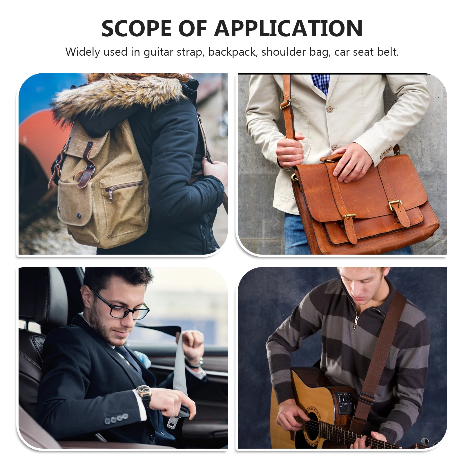 

EVA Oxford Cloth Shoulder Pad for Backpacks Guitar Straps Handbags Laptop Camera Bags Cushion Adjustable Protector