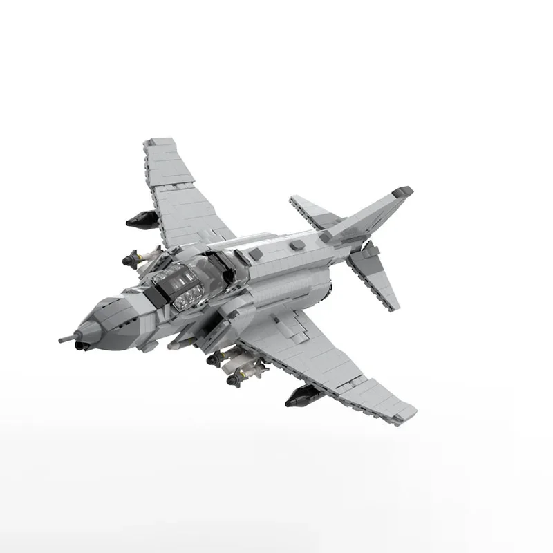 Moc Bausteine Militär Flugzeug Modell F-4F Kämpfer Technologie Modulare Bausteine Geschenk Weihnachten Spielzeug DIY Set Montage