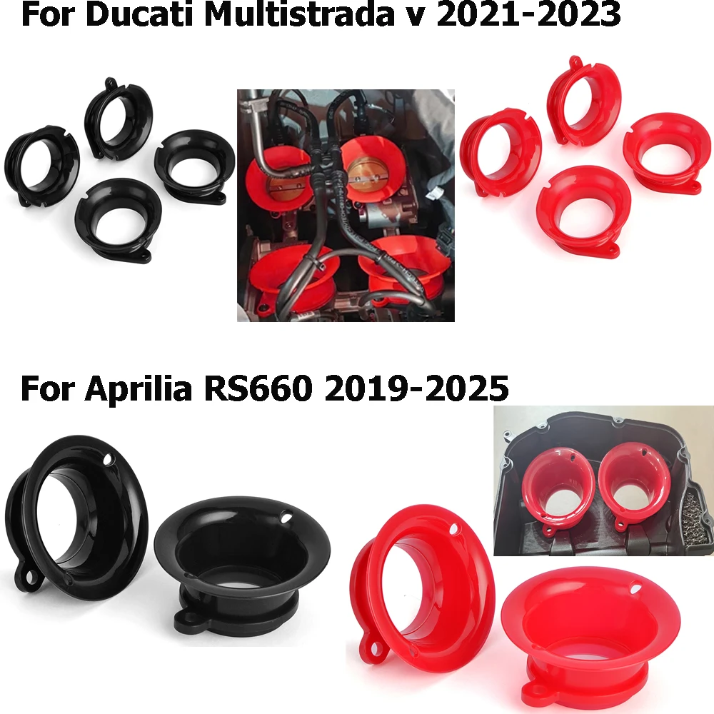 for Ducati Multistrada v 2021-2023 Motorcycle Wind High Flow Airbox Accessories Air Intake Cup  For Aprilia RS660 2019-2025