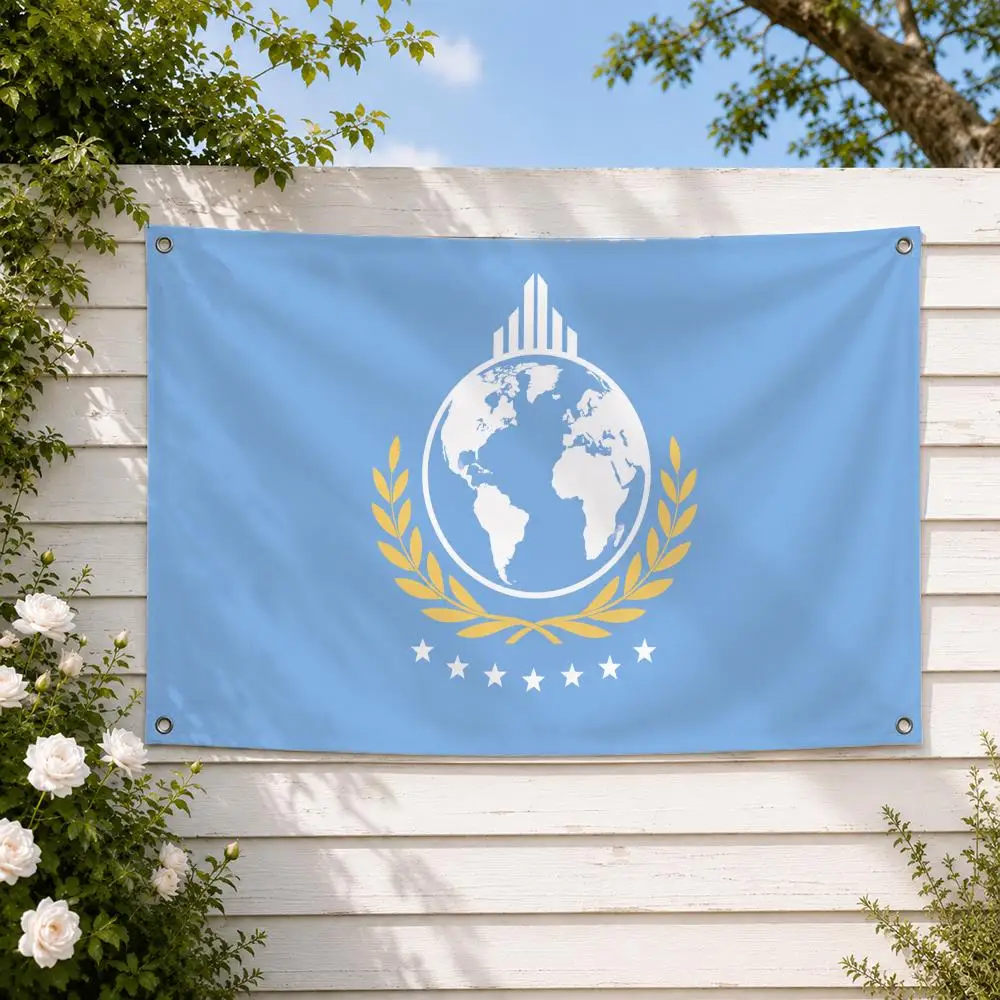 Game Super Earth Flags Yard Garden Decor Banner Indoor Outdoor Wall Hanging Flag Home Patio Wall Art Decoration