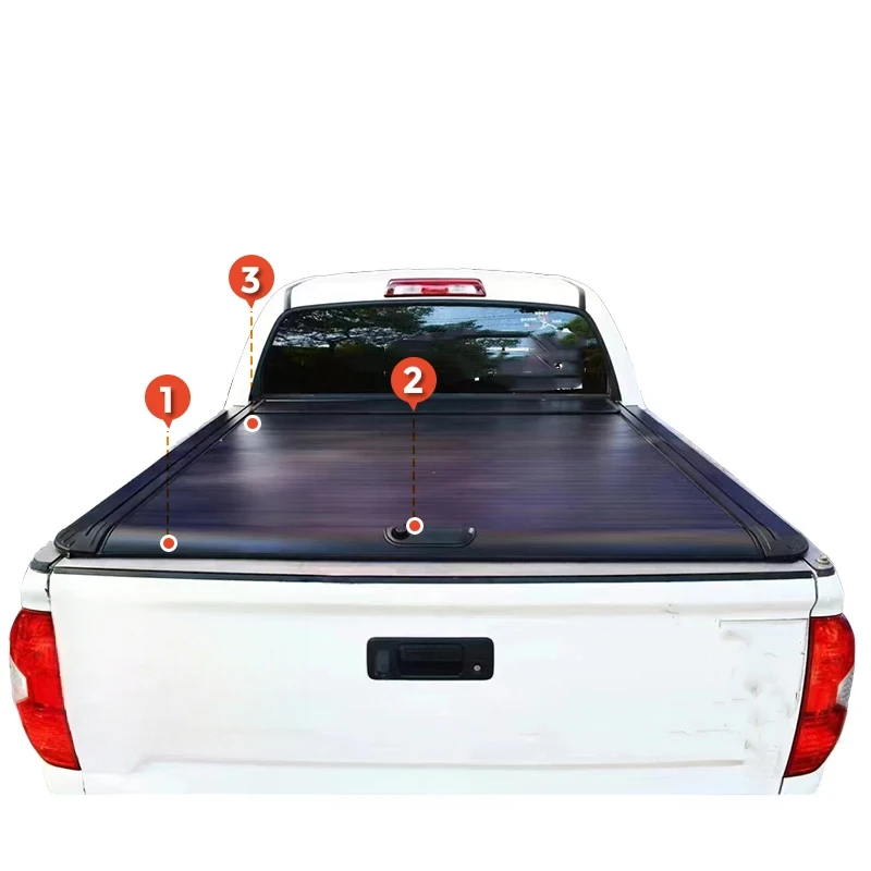 

Pickup Truck Bed Cover Retractable Roller Lid Changan Hunter Tonneau Cover for Tundra Hilux tacoma Bt50 Ranger Jac T9 T8