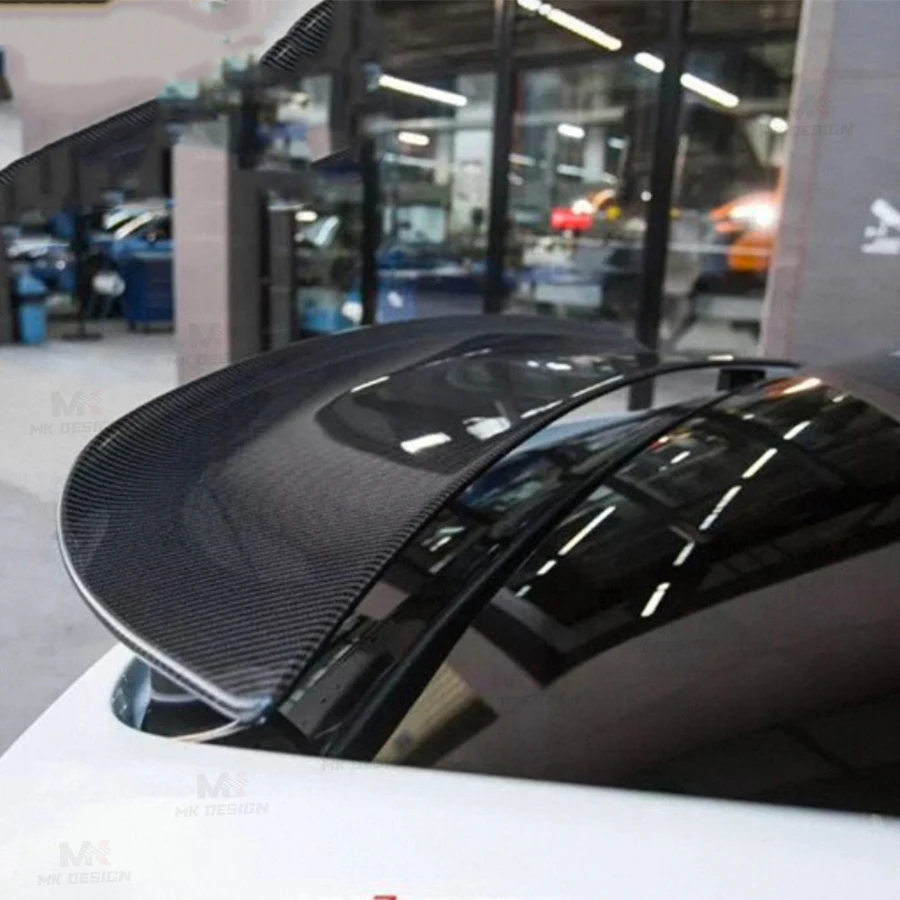 

Dry Carbon Fiber Rear Spoiler Trunk Lip Wing for Tesla Model X Rear Trunk Lip Spoiler Wing Car Accessories