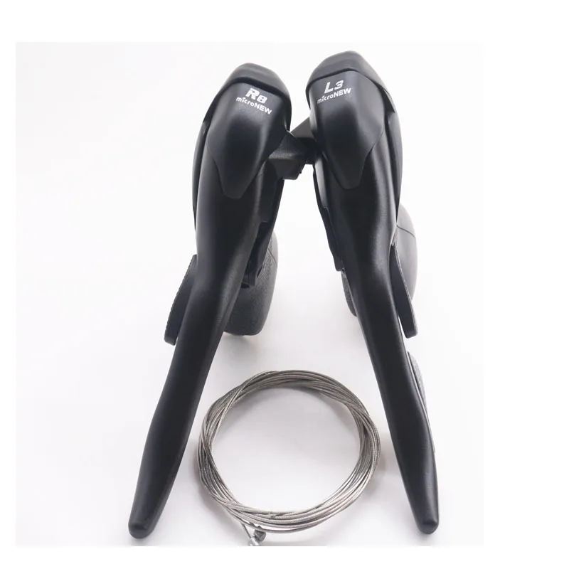 Micronew Racefiets Shifters 2x7 2x8 2x9 2x10 2x11 Speed Brake Shifter Fiets Derailleurs Voor Shimano Road Dual Control Hevels