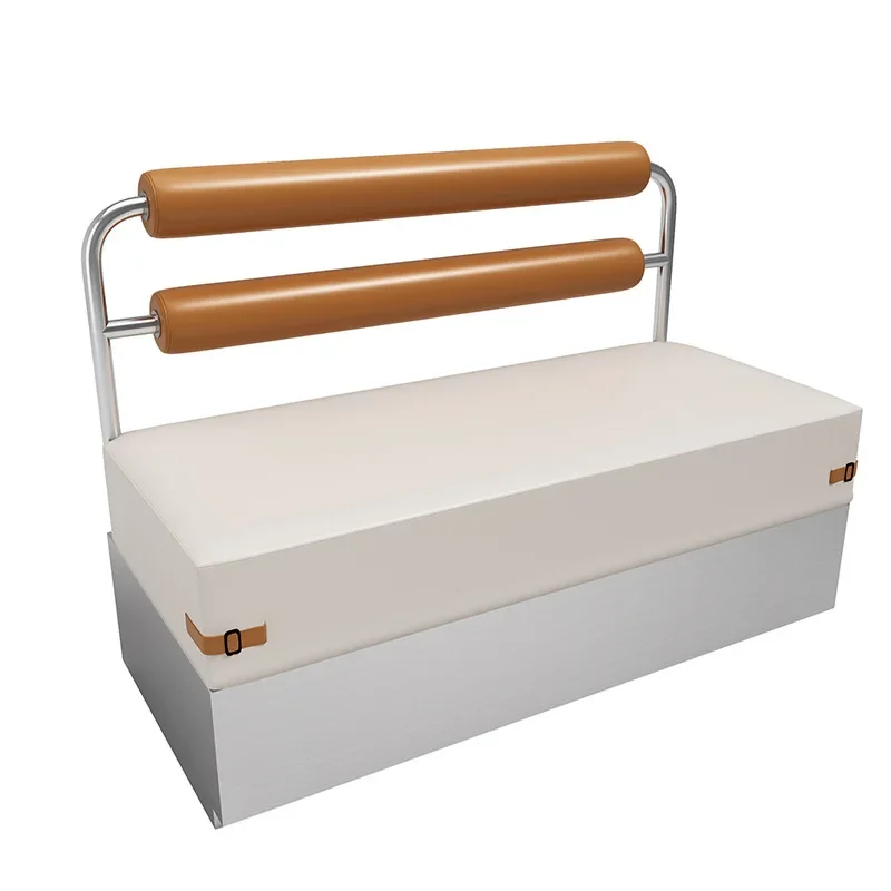 

Light luxury cafe card seat hot pot barbecue shop 120CM double backrest sofa theme restaurant stainless steel