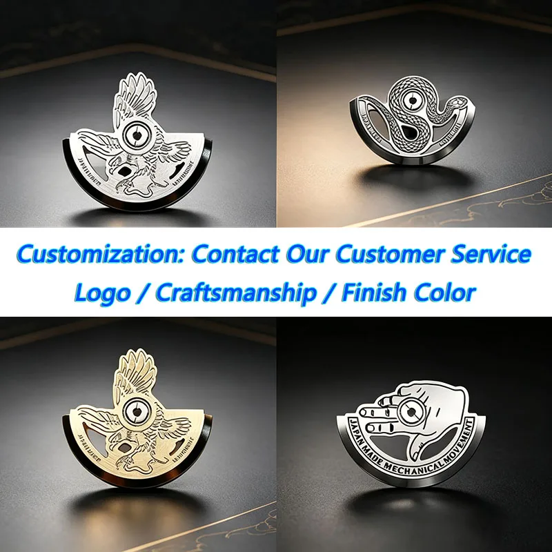 Eagle Pattern Watch Rotor, Engraved Oscillating Weight for Seiko NH35 Automatic Movement, Watch Modification Parts
