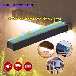 Colector Solar IP54, iluminación magnética para exteriores, lámpara para patio, garaje, decoración de jardín, lámpara Solar de pared de inducción, luz para exteriores