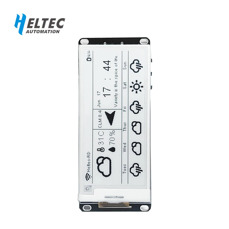 Imagem -03 - Heltec-e-ink Display Meshtastic Esp32 Lora com Etiqueta de Preço Inteligente Arduino Monitor E-paper Devboard Bluebooth Wifi 2.90