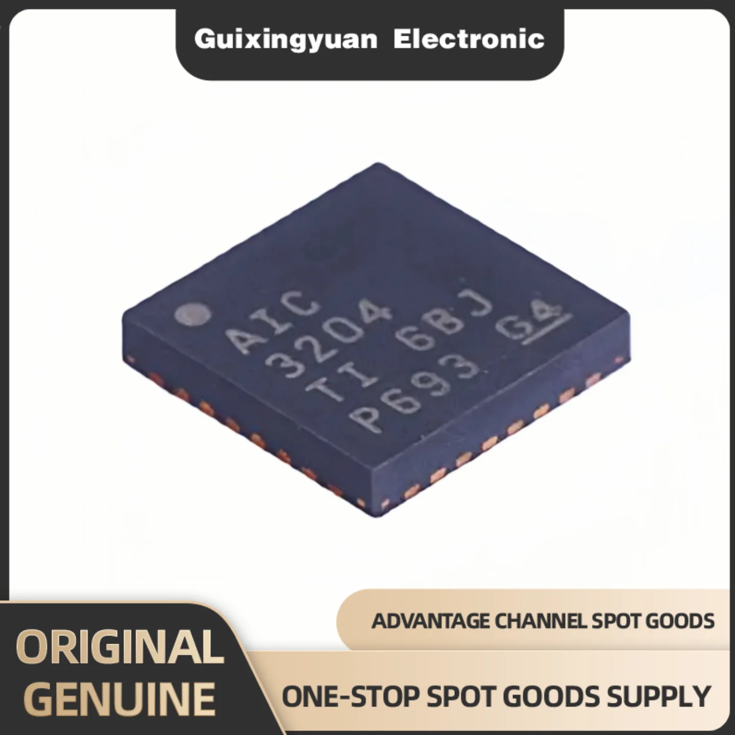 

Brand new original TLV320AIC3204IRHBR silk screen AIC3204 package QFN-32 audio interface chip IC