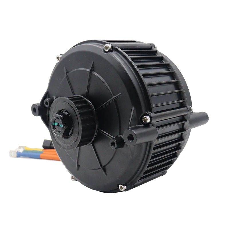 QS165 5KW Belt Pully Version Mid Drive Motor with Fardriver ND72680 Controller For Light Motorcycle