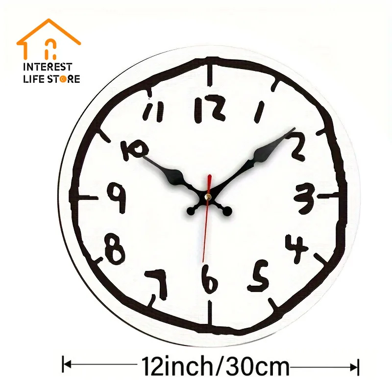 

Graffiti Painting Modern Minimalist Digital Wall Clock Silent Acrylic Clock Creative Clock Living Room Study Room Hanging Decors