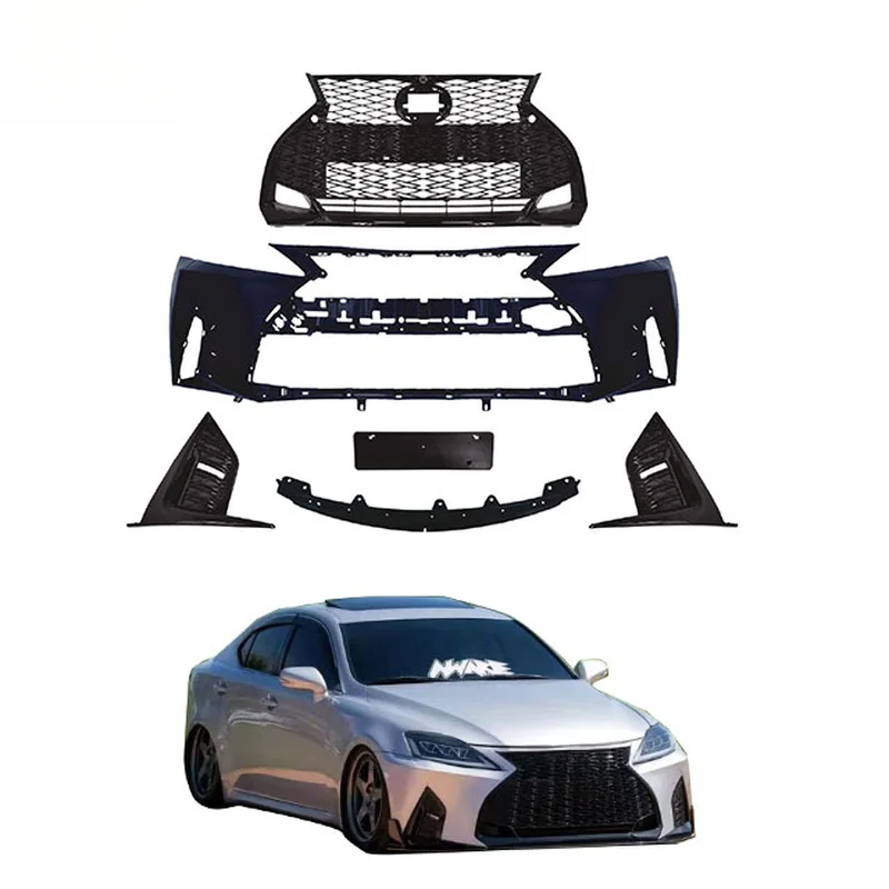 Durable Facelift Conversion Body Kit For Lexus IS 2006‑2012 To 2021 IS Style Front Rear Bumper Vehicle Appearance Upgrade Access
