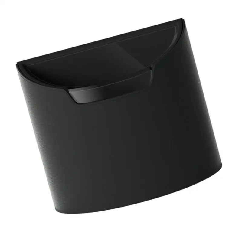Elegant Leather Car Trash Can ABS Inner Bucket Door Mounted Space Efficient Bin