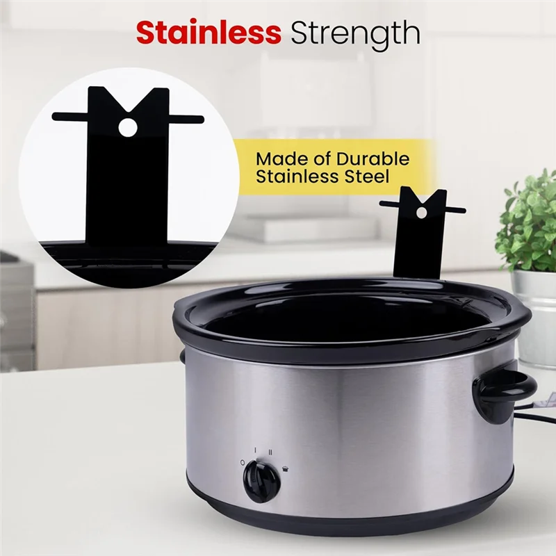 Soporte de tapa de cocina A005-Slow para estufa para organización de cocina, soporte de tapa de olla de cocción lenta