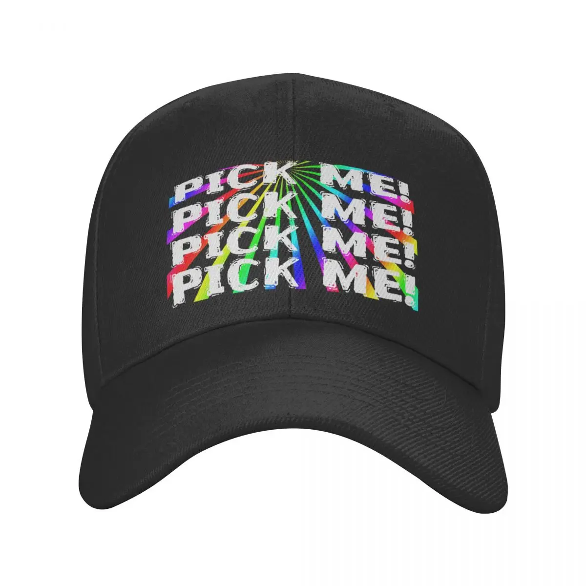 Pick Me! Pick Me Rainbow Price Is Right Baseball Cap Sun Cap New Hat Streetwear Boy Women's