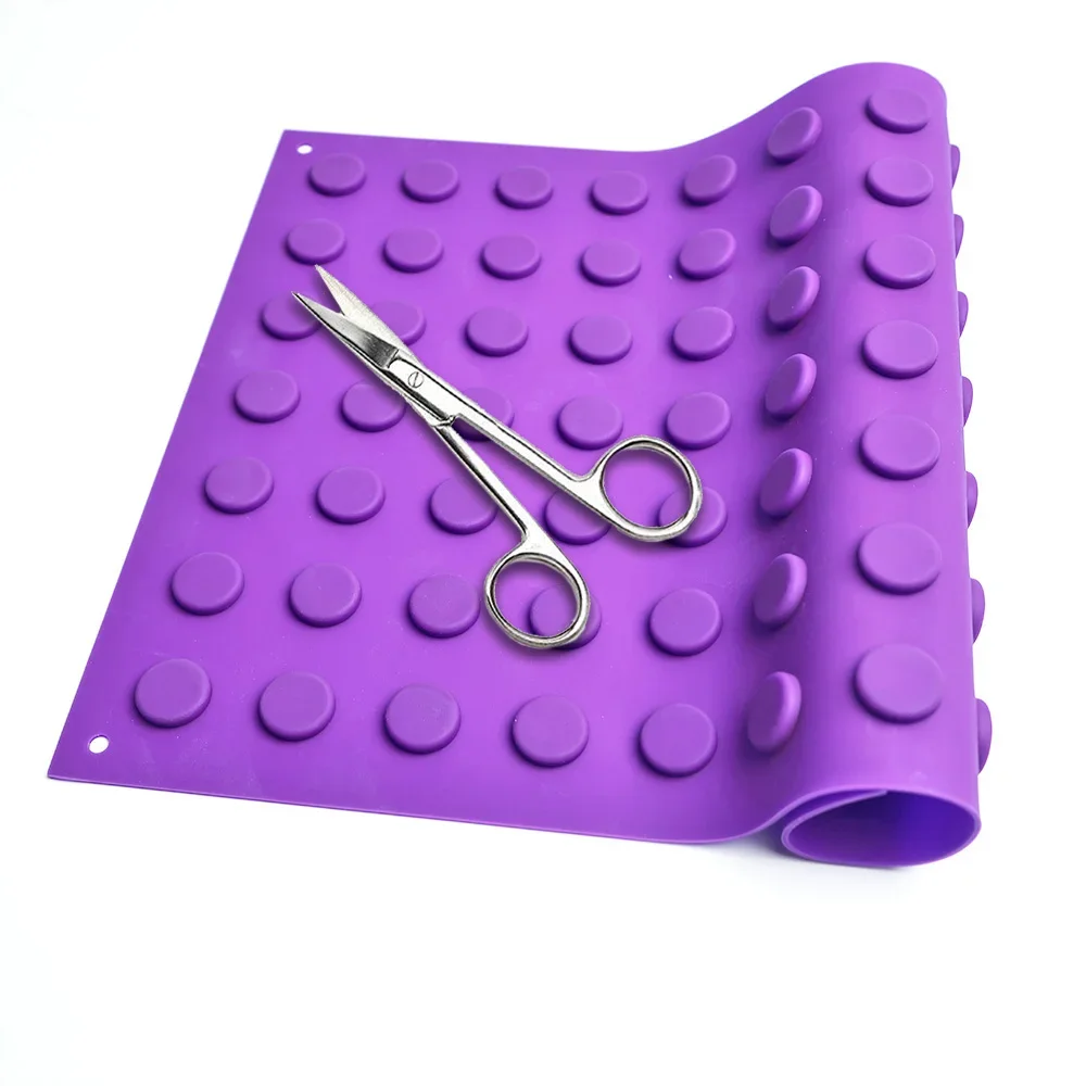 Manufacturers customized new Arrival purple color silicones reusables silicones Magnetics Instruments surgicals Mat