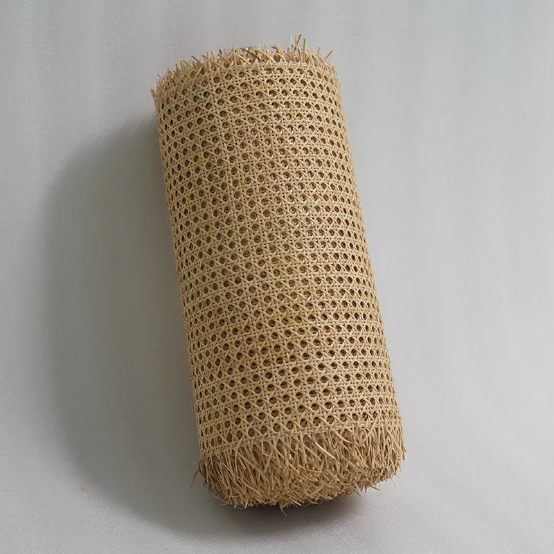 Imagem -05 - Largura Natural Vime Cane Webbing Folhas Real Indonésia Vime Rolo Decoração da Parede Móveis Faça Você Mesmo Material de Reparo 4070cm X10m