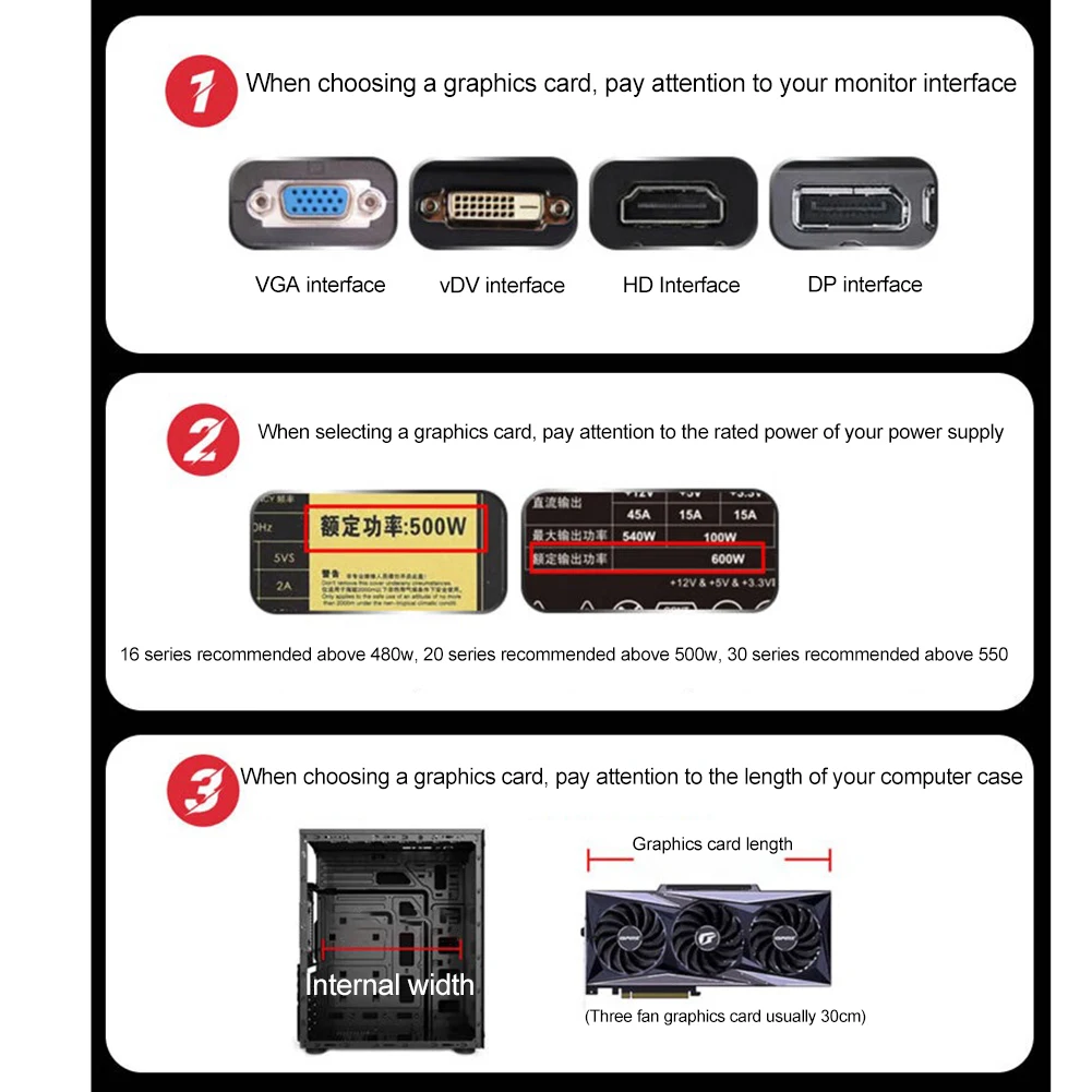Placa gráfica de computador com ventilador duplo, Portas HD DVI e DP para PC, RX 580, 8GB, 256Bit, GDDR5, placa de vídeo, PCI-E 3.0, 0x16